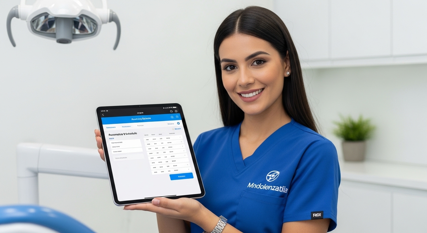 Dentista en Venezuela revisando su agenda